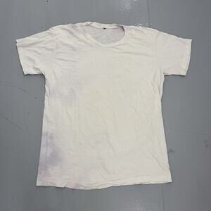 Vintage 70s Fruit of the Loom White Blank T-Shirt